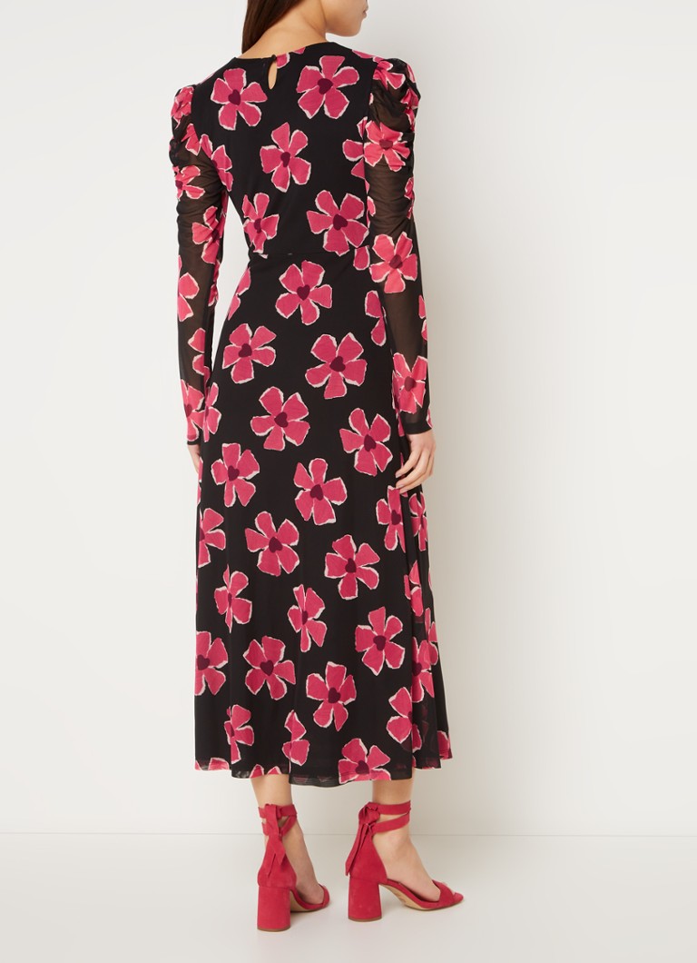 Φόρεμα Fabienne Chapot Bella με φλοράλ print και mesh midi
