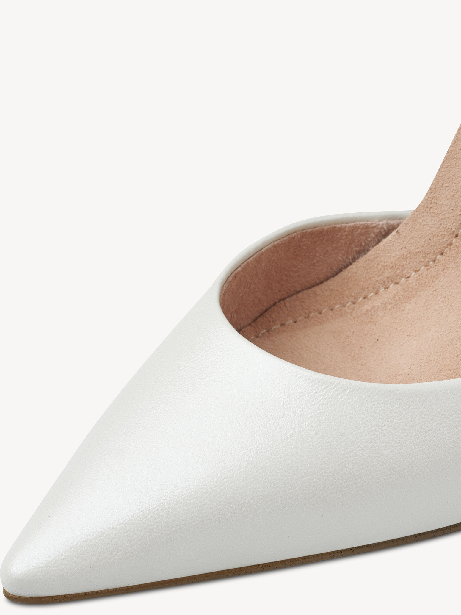 Escarpin en cuir - blanc