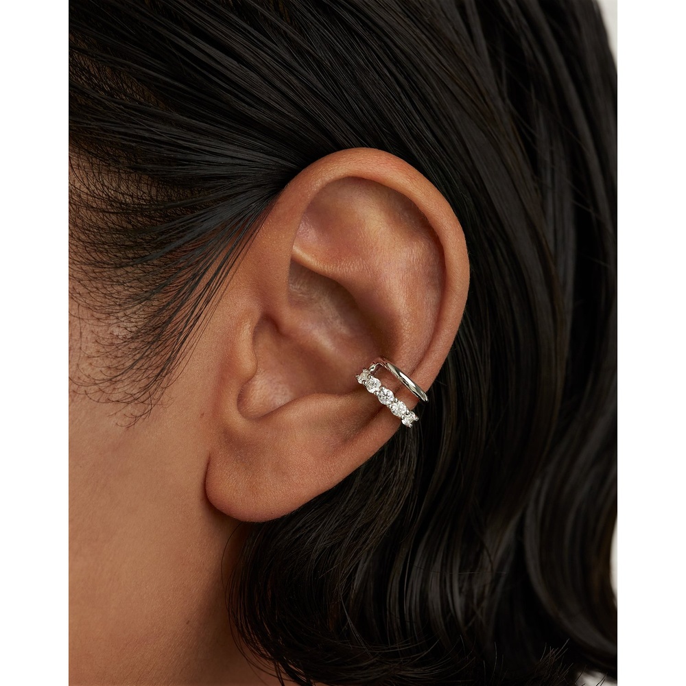 P D Paola Ear Cuff 925 Argent Boucles d'oreilles