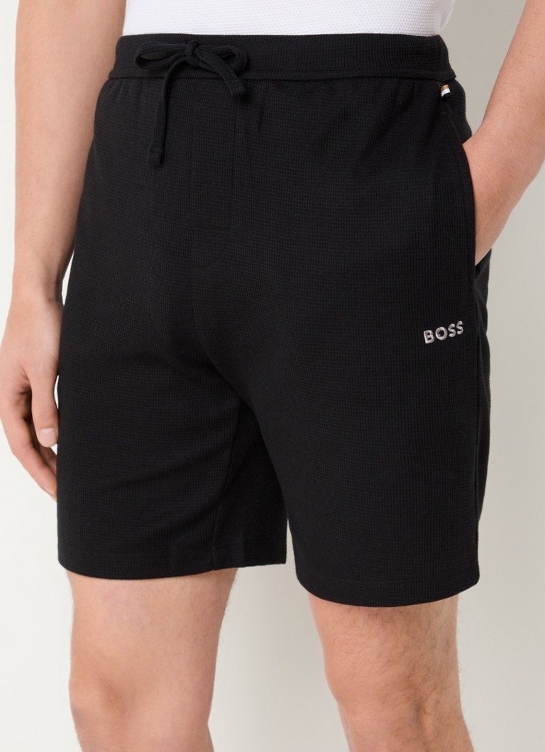 HUGO BOSS Textured pajama shorts