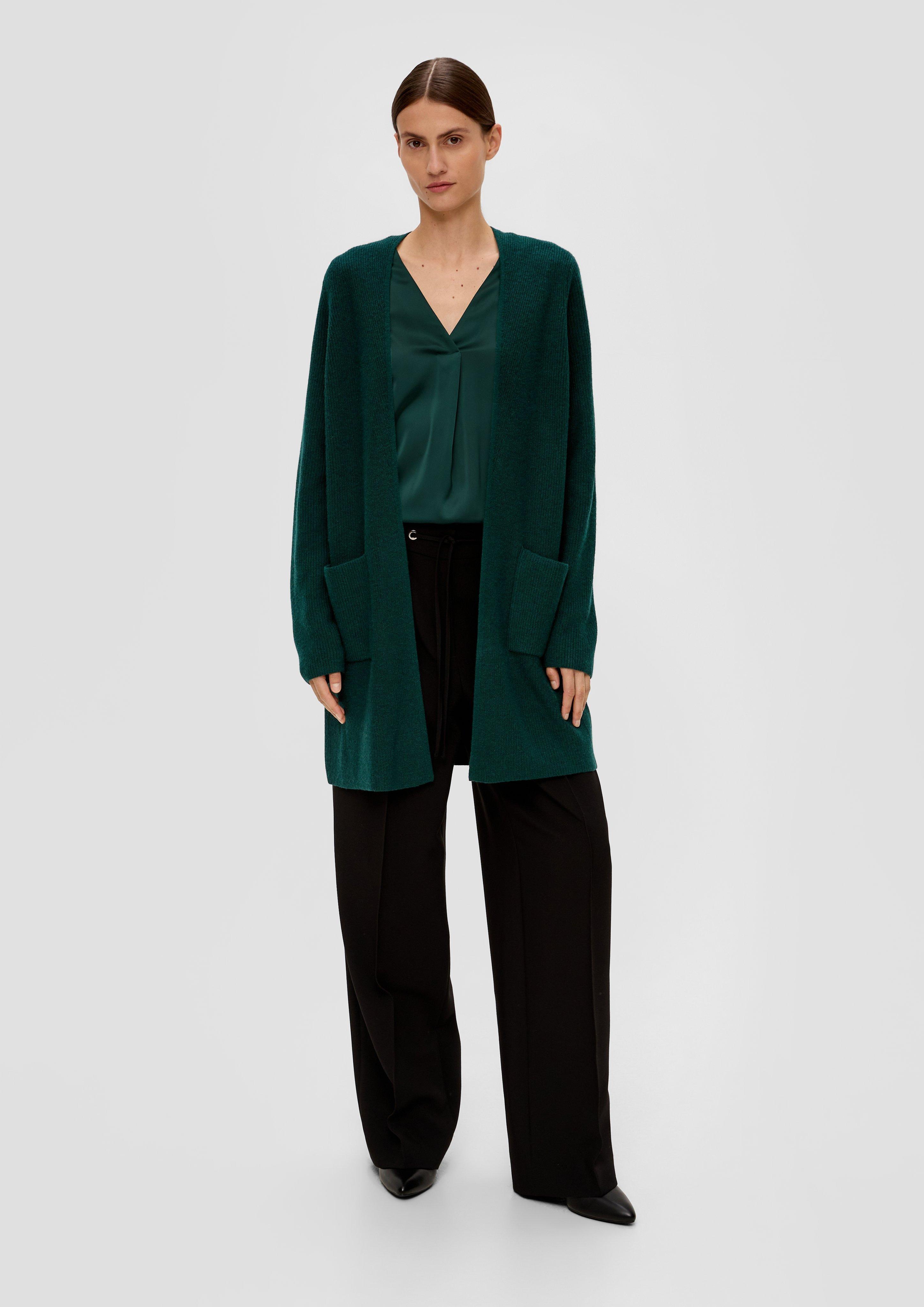 Long Cardigan aus Rippstrick  2135722-7889