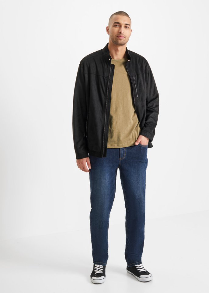 Kurzjacke in Velour-Optik