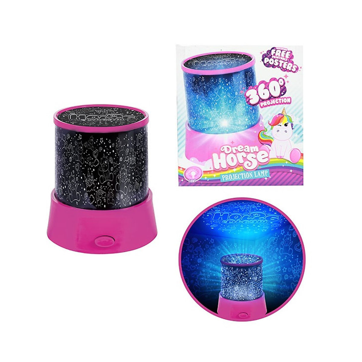 Einhorn Projektionslampe DREAM HORSE Lampe