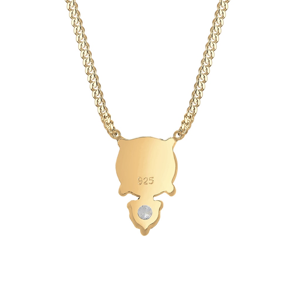 Elli Elli Collier Femme Opale Cristal de Zircone - (925/1000) Argent collier