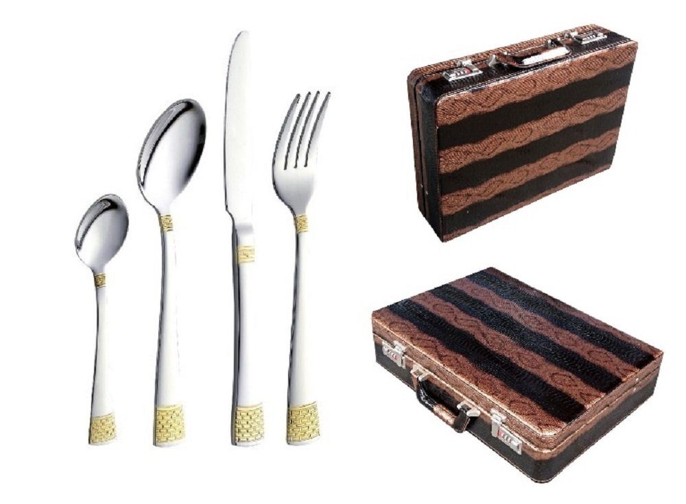 cofi1453 Besteck-Set 72 teilig 18/10 Edelstahl Essbesteck Besteck für 12 Personen