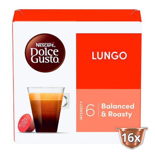 Capsules DOLCE GUSTO LUNGO 16 pièces