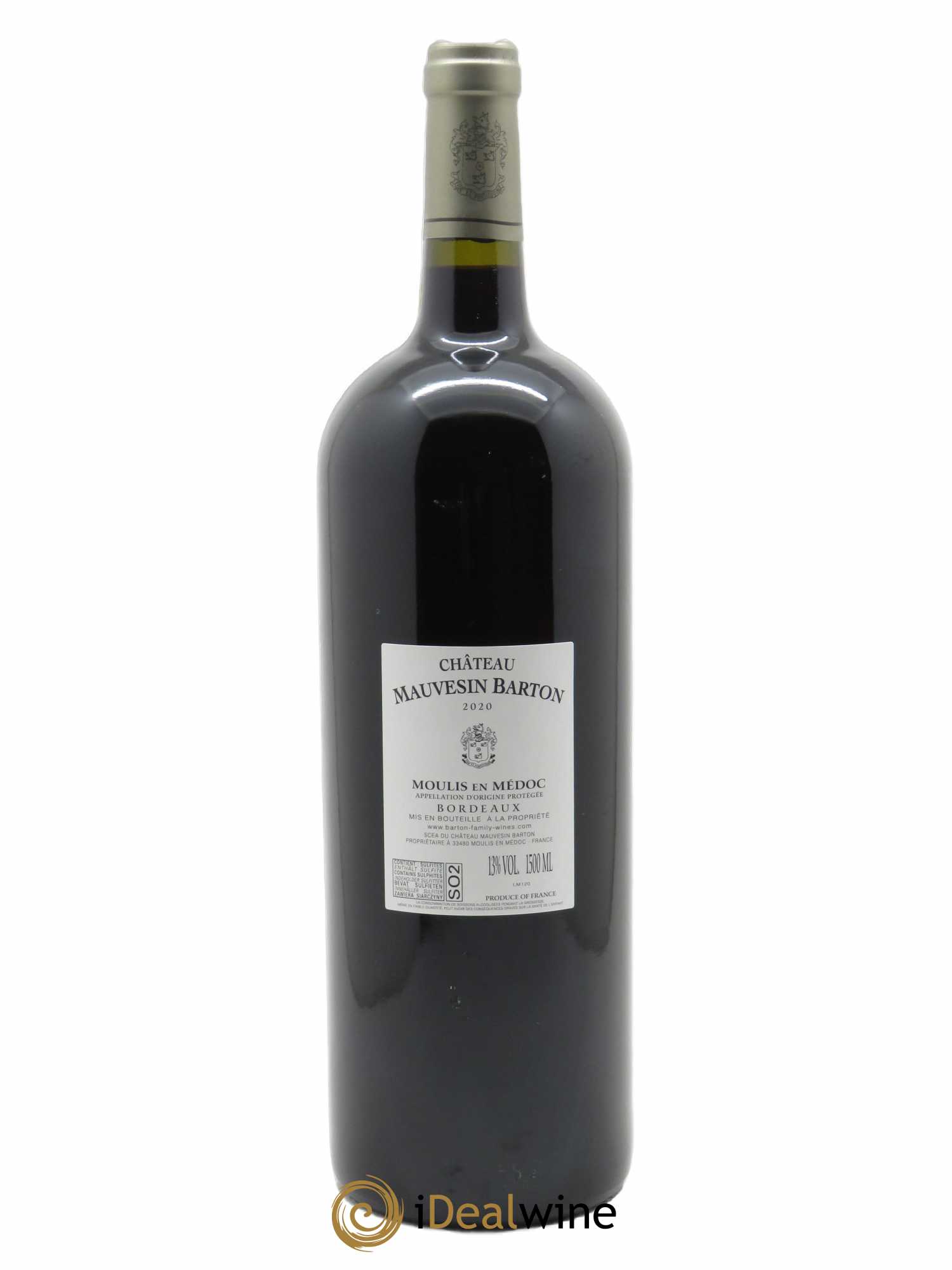 Château Mauvesin Barton (CBO à partir de 6 bts) 2020 - Lot de 1 Magnum