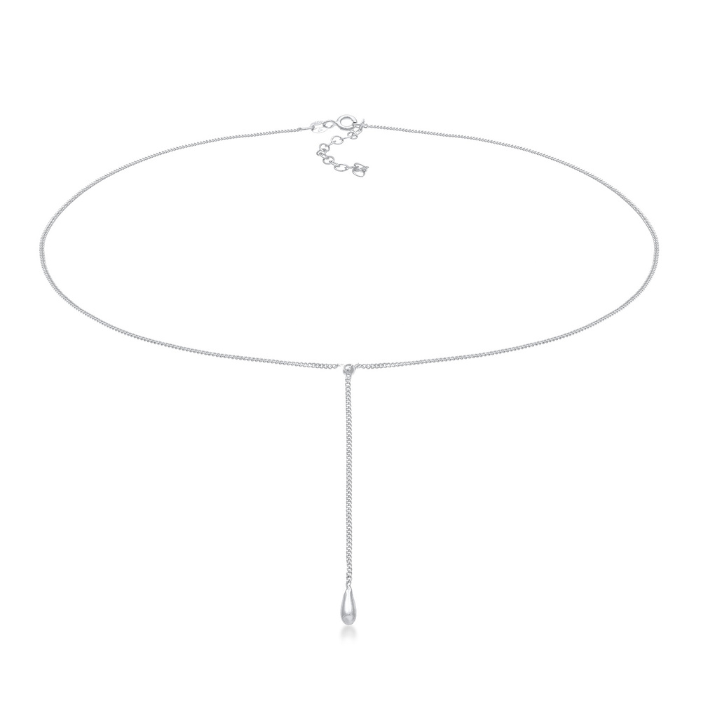 Elli Elli Collier Chaîne en Y pour le drop ball des dames en argent sterling 925 collier