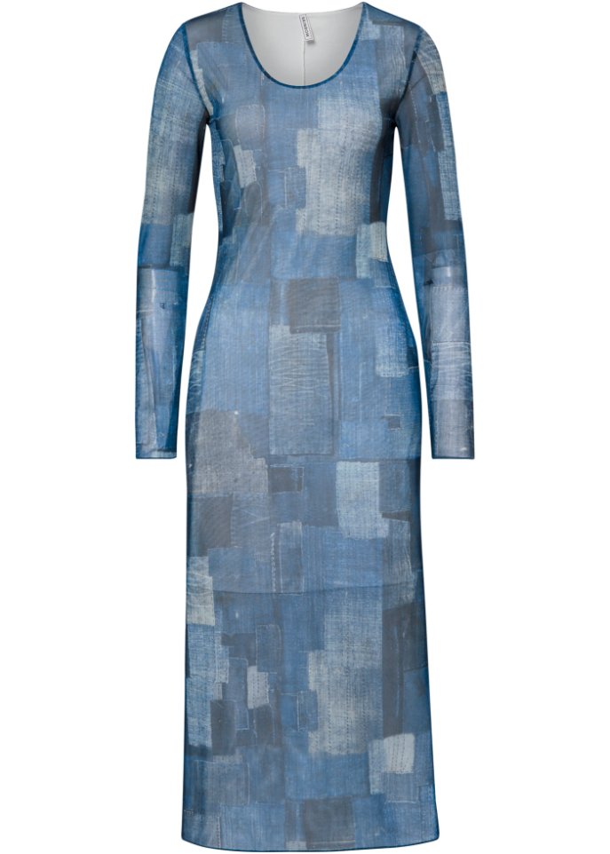 Maxikleid in Patch-Optik
