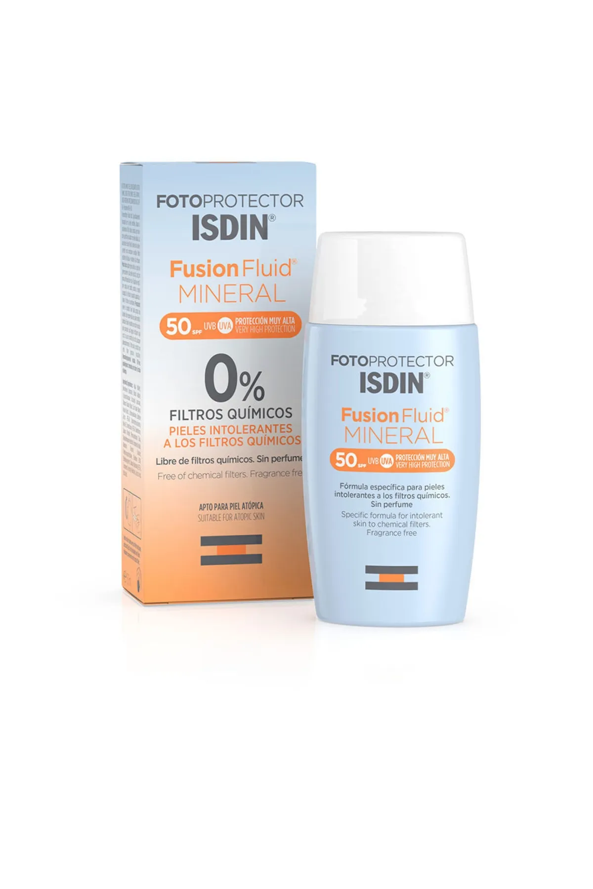 ISDIN  Fusion Fluid Mineral Photoprotector 0% Chemischer Filter Spf50+ Isdin 50 ml