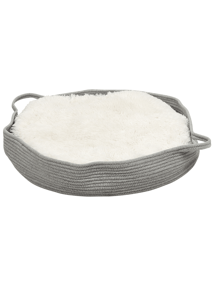 Beliani Tierbett DALAMAN in Grau/Weiß - (W) 70 x (H) 14 x (L) 70 cm günstig kaufen onesize