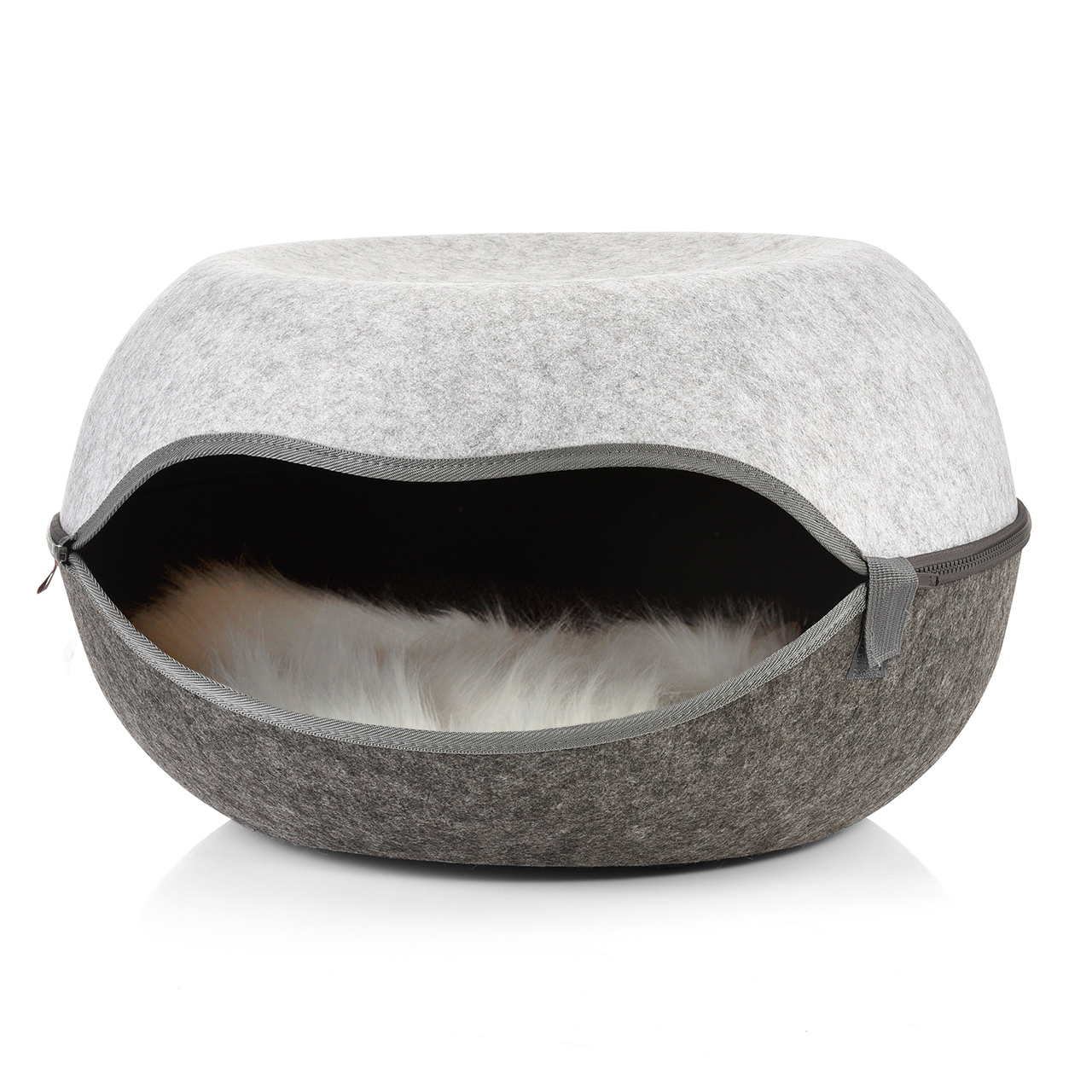 Canadian Cat Katzenbetten & Katzensofas Canadian Cat Company Filz Katzennest 2.0 grau