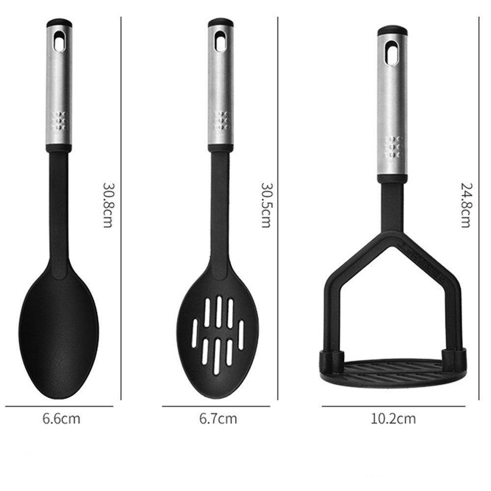 esyBe Kochbesteck-Set Küchenutensilien Set, Küchenhelfer, Küchengerät, Kochgeschirr (25-tlg), Antihaftbeschichtet, Hitzebeständig