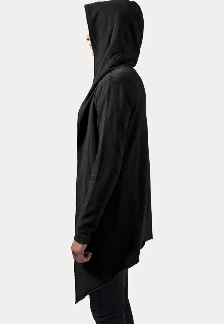 CÁRDIGAN LARGO CON CAPUCHA Y BORDE ABIERTO de Urban Classics - Sudadera con cremallera