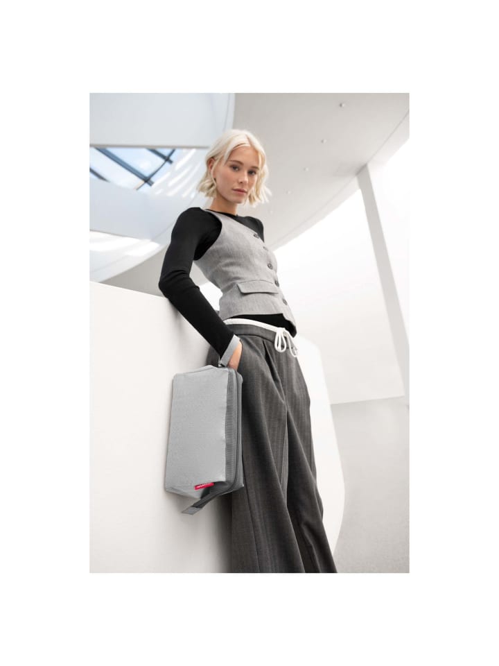 Reisenthel cosmetics travelcosmetic - Kulturbeutel 26 cm (leo nero) in herringbone grey günstig kaufen onesize