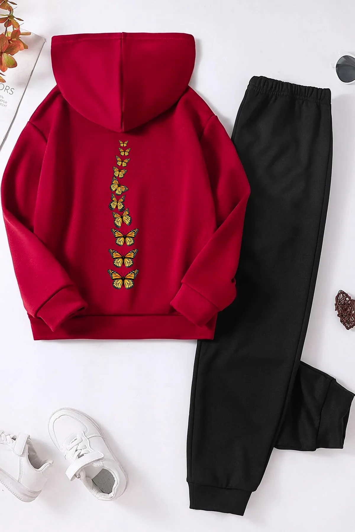 uyguntarz  Sport-Sweatsuit Set - Rot - Regular Fit