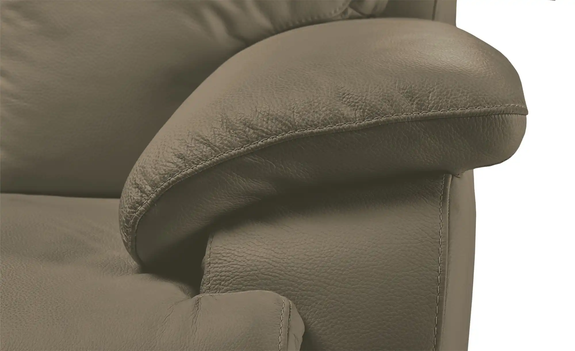 Wohnwert Sofa 3-sitzig aus Echtleder mit manueller Relaxfunktion Ambra