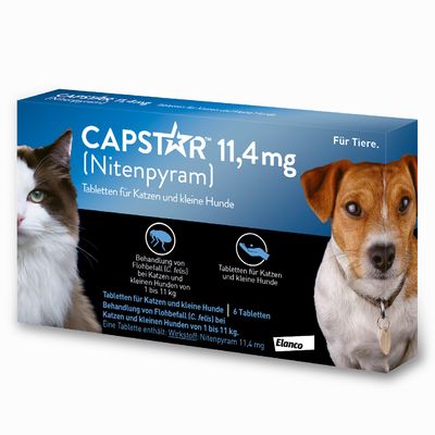 CAPSTAR 11,4 mg für Katzen und kleine Hunde