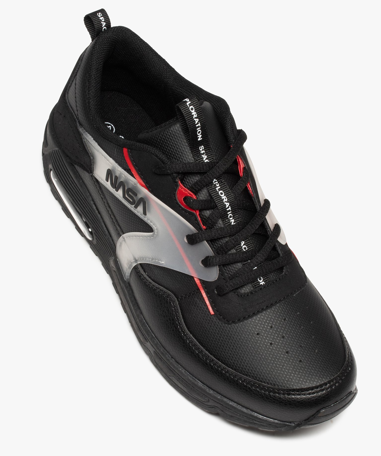 Baskets homme à lacets et à bulle d’air - Nasa noir | GEMO
