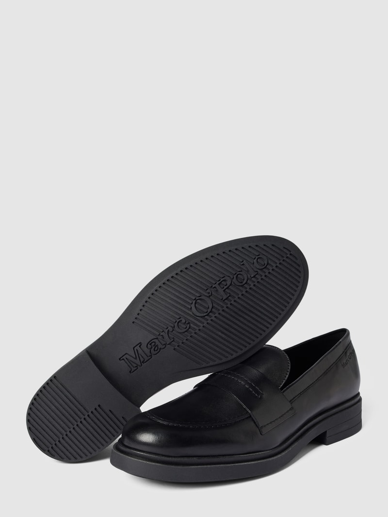Penny-Loafer aus Leder Modell 'Paula' in schwarz