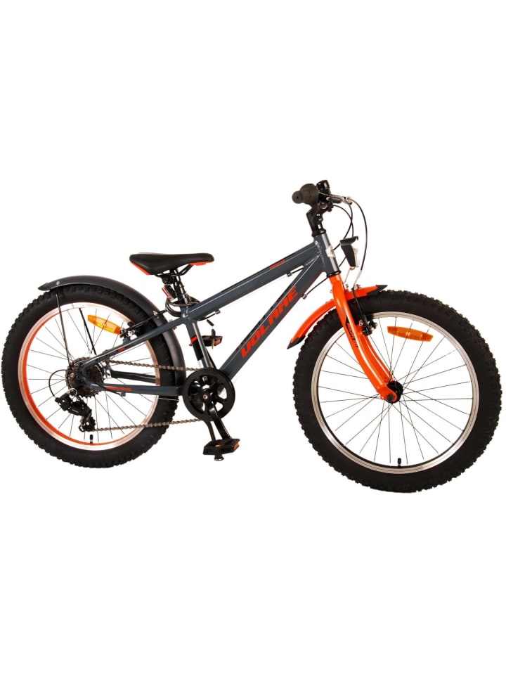 Volare Kinderfahrrad Rocky 20 Zoll Kinderrad in Grau Orange 6 Gang Fahrrad 6 Jahre günstig kaufen onesize