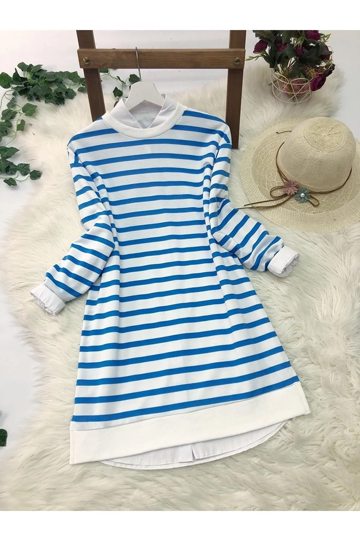 VOLT CLOTHİNG  Tunika - Blau - Regular Fit