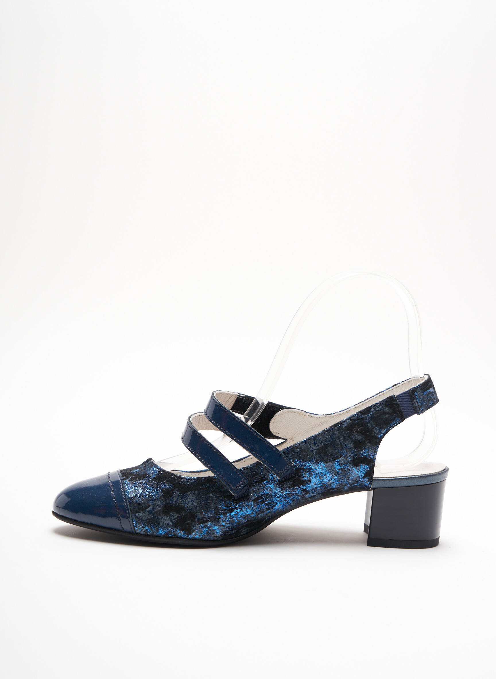 J Metayer Sandales Nu Pieds Femme couleur bleu