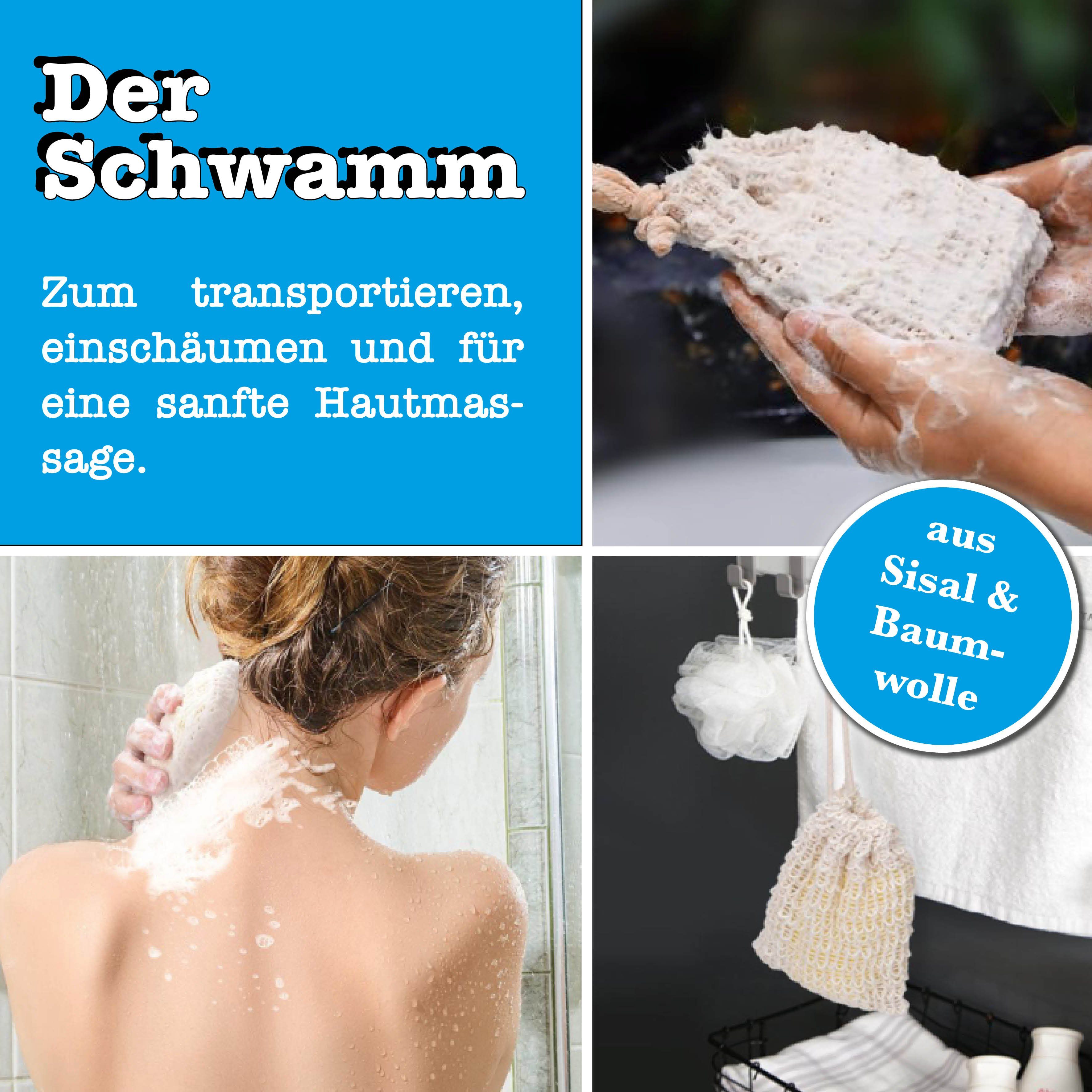 spreetherm Pflege-Geschenkset Hanföl Seife inkl. Schwamm als Geschenkset ohne künstliche Zusätze, 1-tlg., - Bekannt aus Social Media