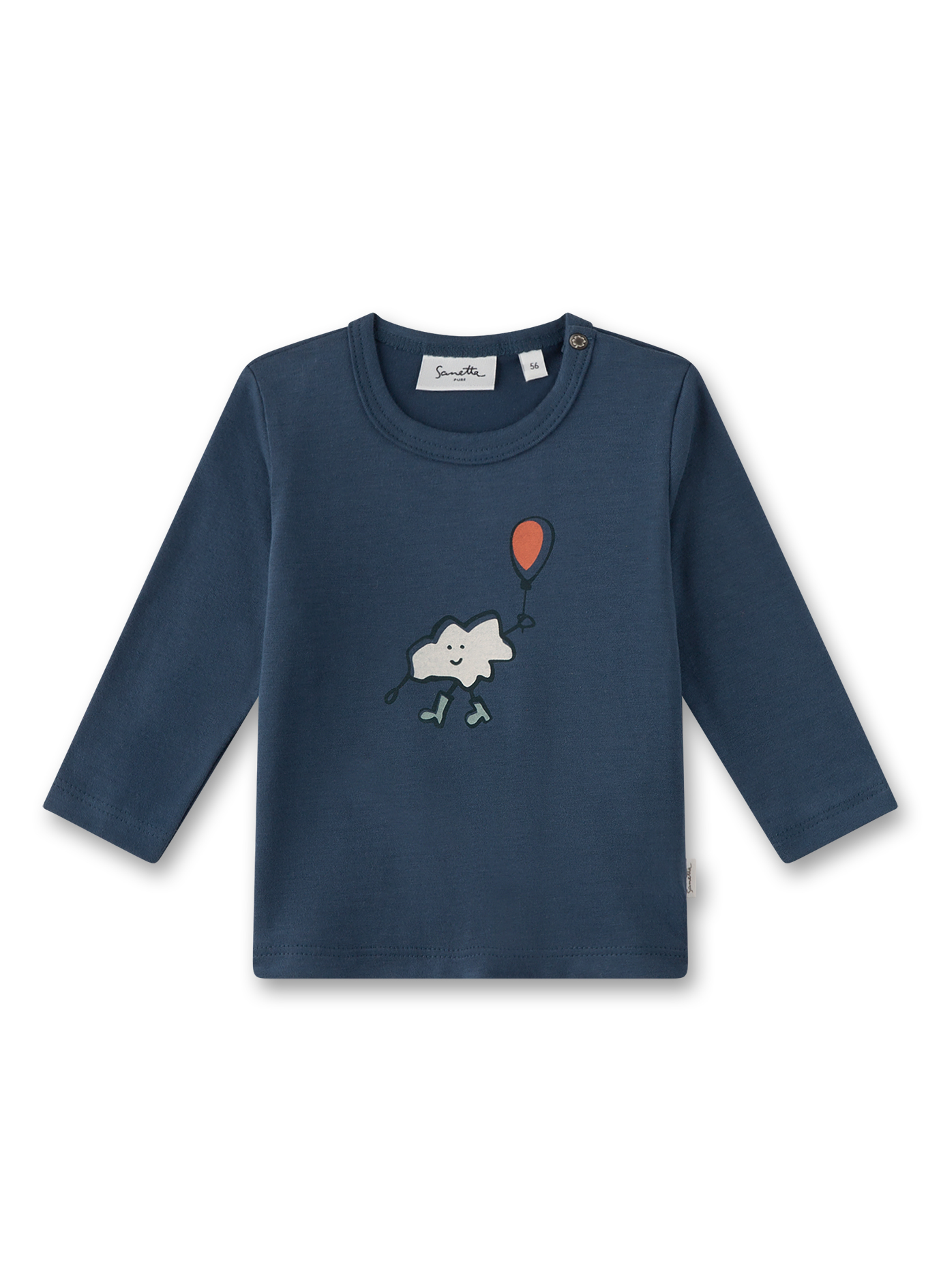 Jungen-Langarmshirt Blau