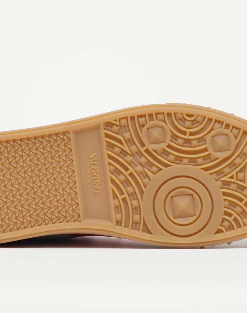Baskets basses Upvillage en cuir fendu et cuir de veau nappa