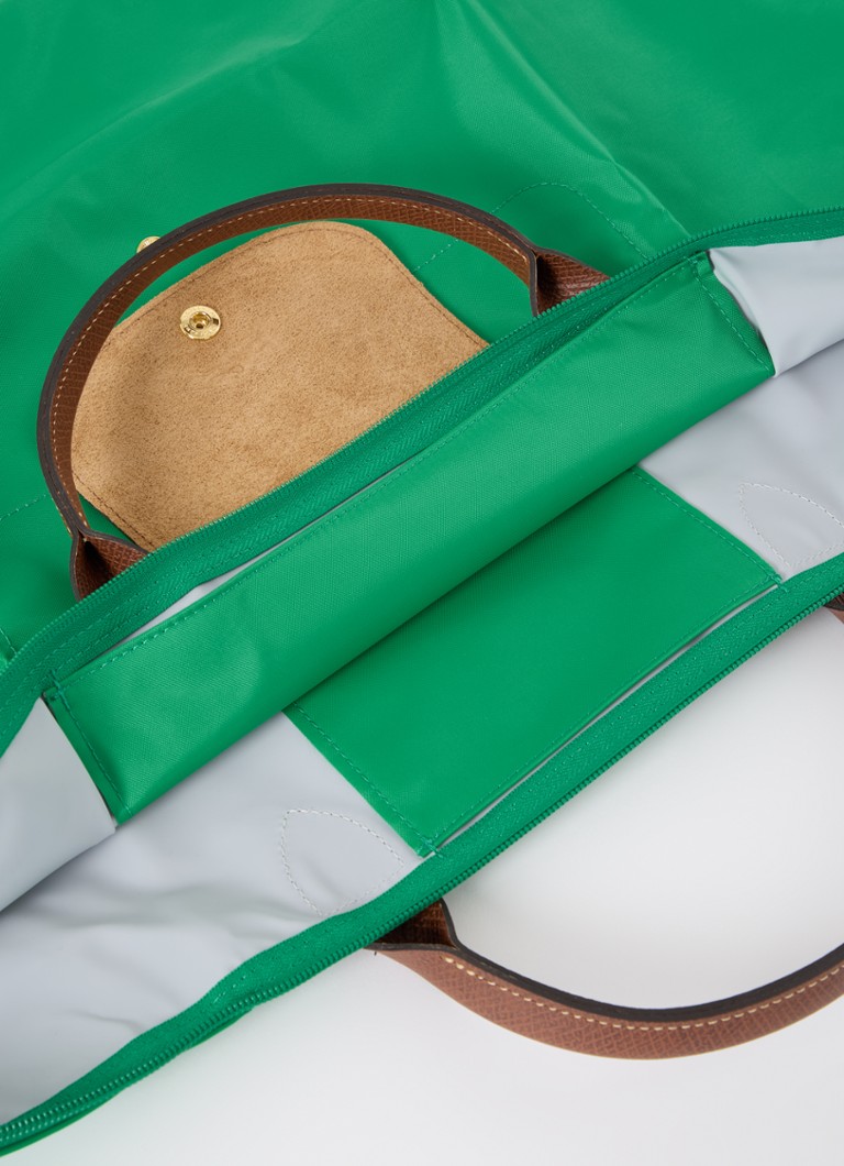 Longchamp Le Pliage Original weekendveske M med skinndetaljer