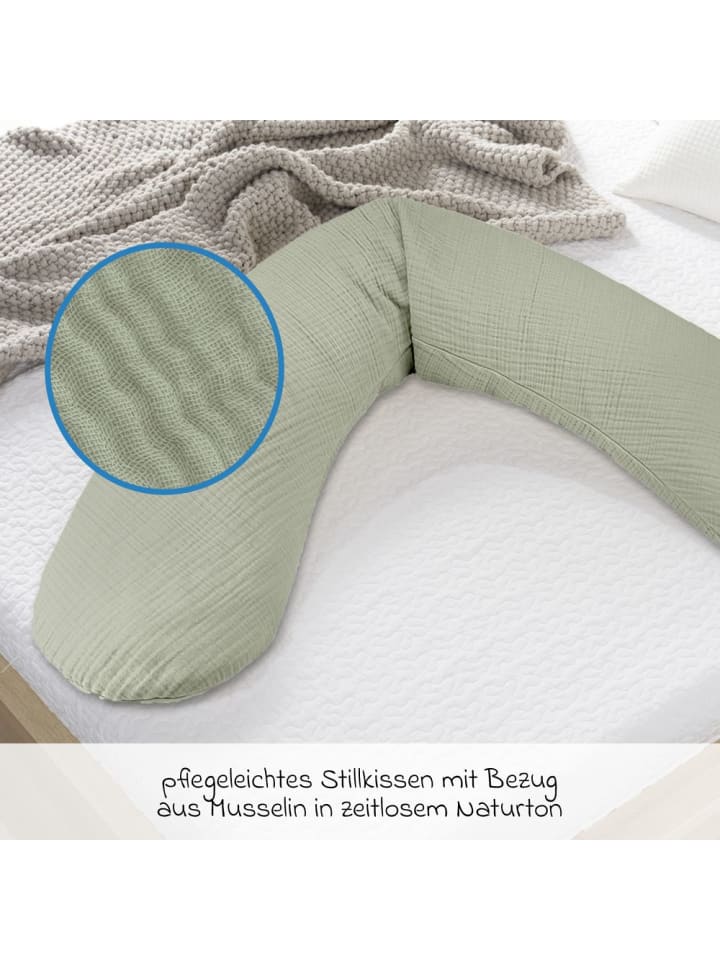 Theraline Stillkissen Das Original mit Mikroperlen-Füllung inkl. in gruen günstig kaufen onesize