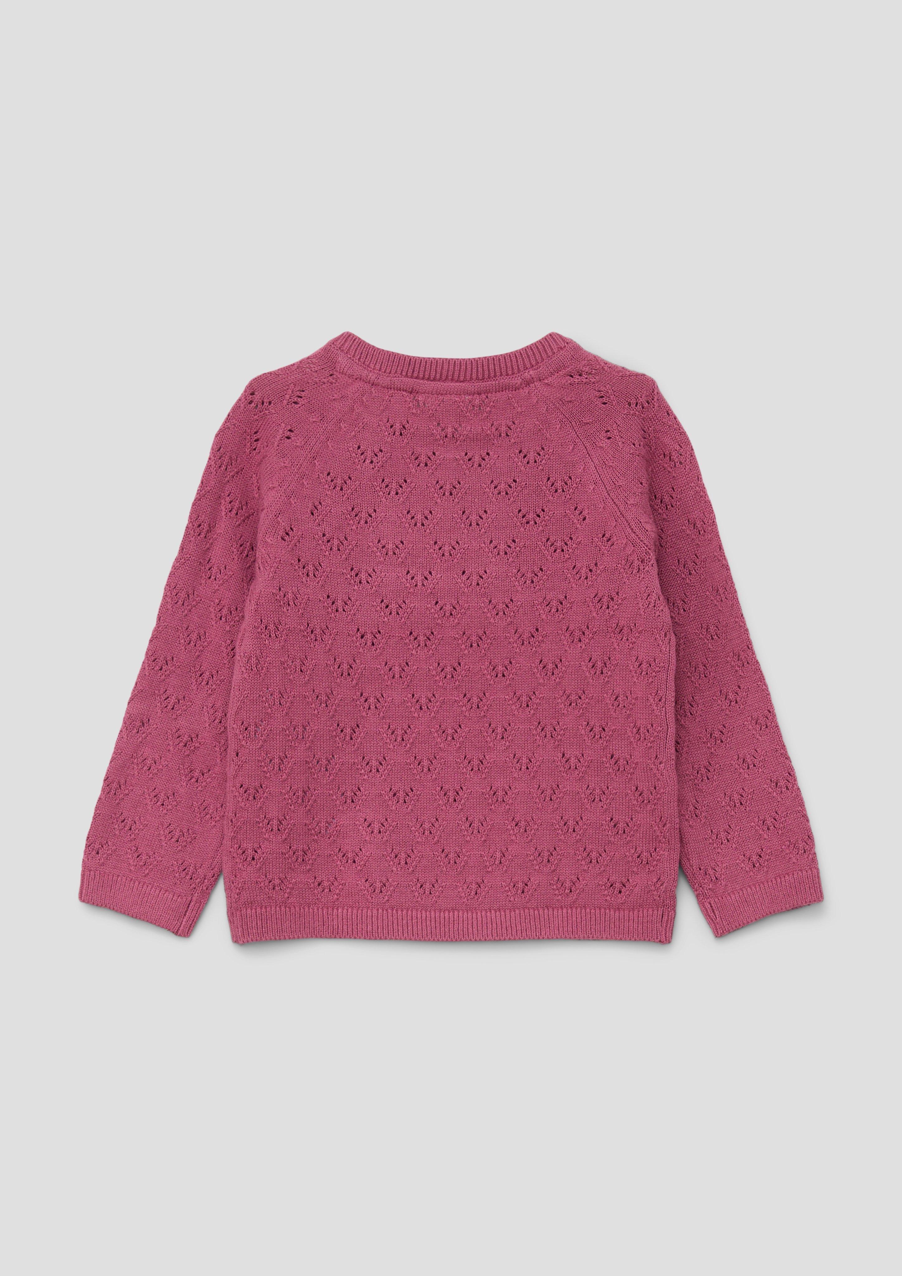Strickpullover mit Ajourmuster  2134340-4592