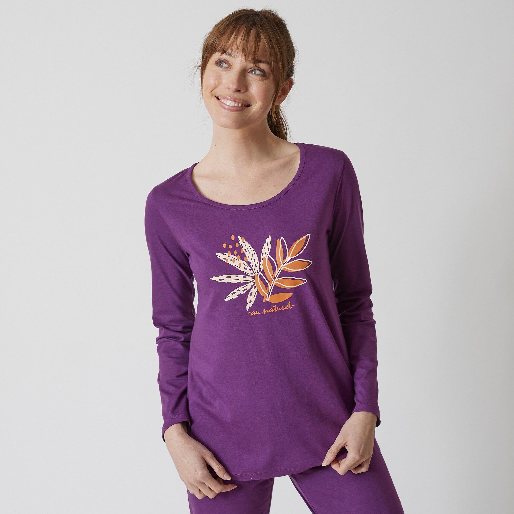 Pyjama manches longues motif 