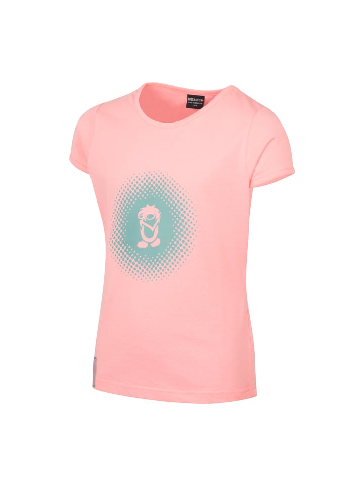 Trollkids Funktionsshirt Logo in peony rose günstig kaufen