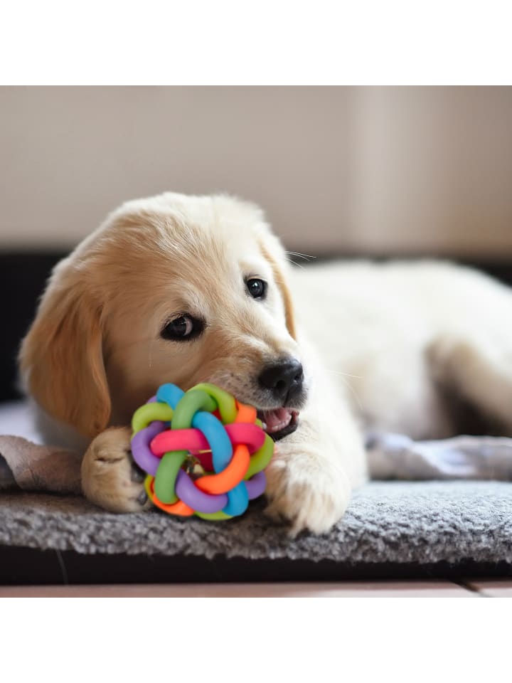 relaxdays 3 x Hundespielzeug-Ball in Bunt - Ø 6,5 cm günstig kaufen onesize