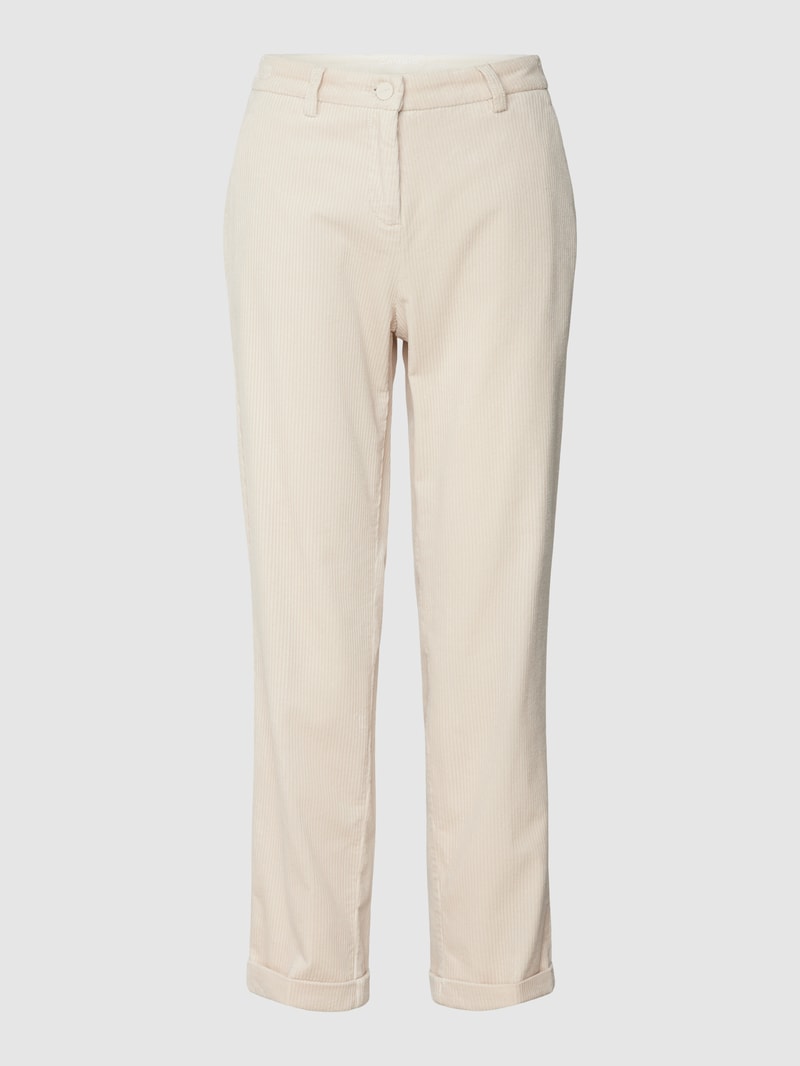 Cordhose mit verkürztem Schnitt Modell 'KRYSTAL' in offwhite