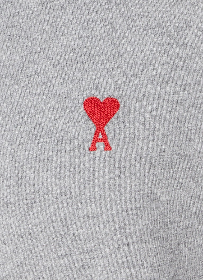 AMI Paris hoodie made of organic cotton with logo embroidery