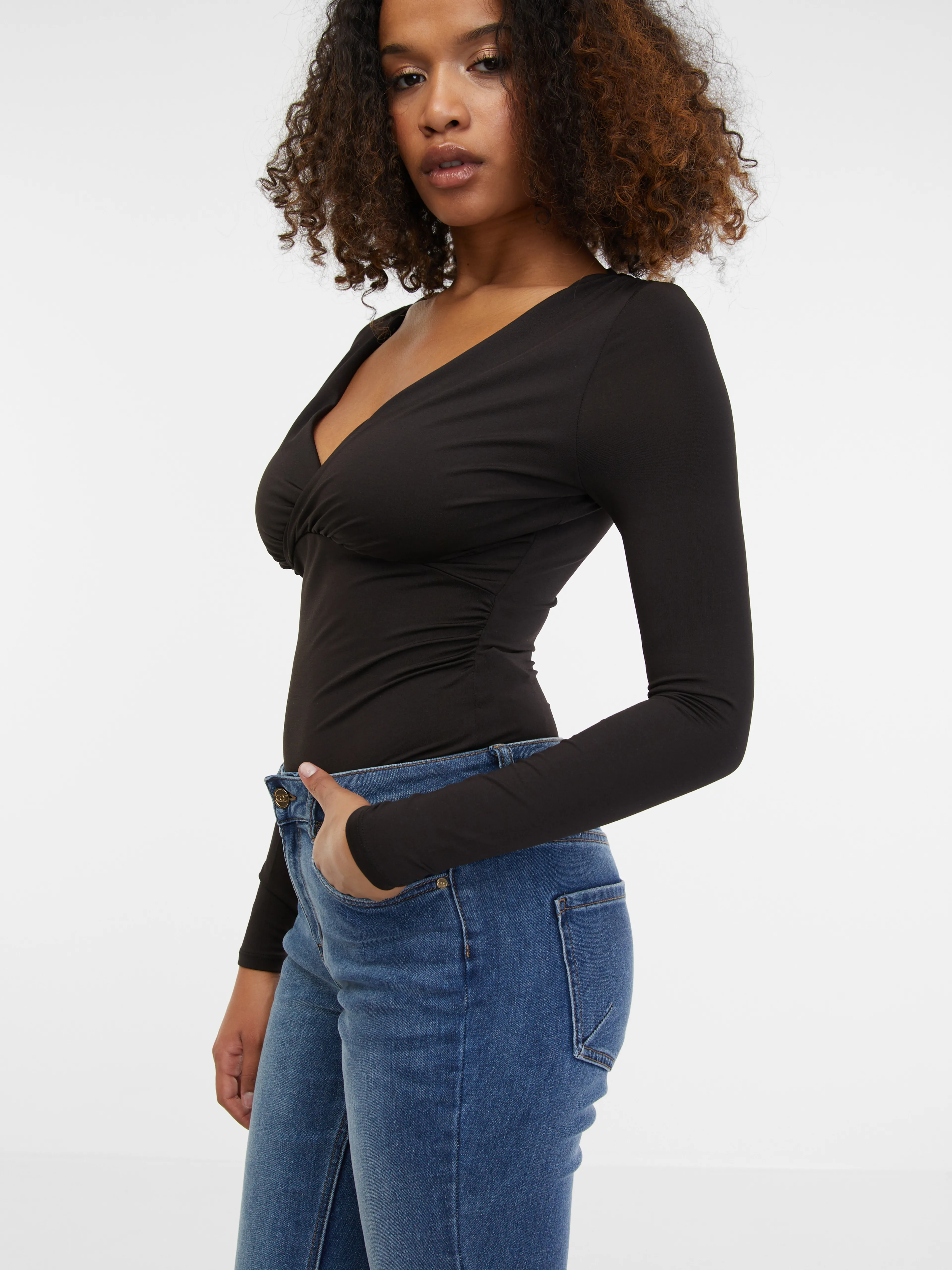 Blaue Damen-Slim-Fit-Jeans ORSAY