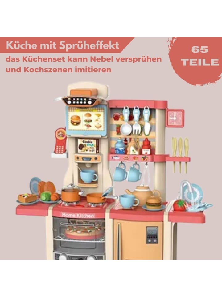 Coemo Kinderküche Susi Spielküche mit extra viel Zubehör - ab 3 Jahren in Rot günstig kaufen onesize