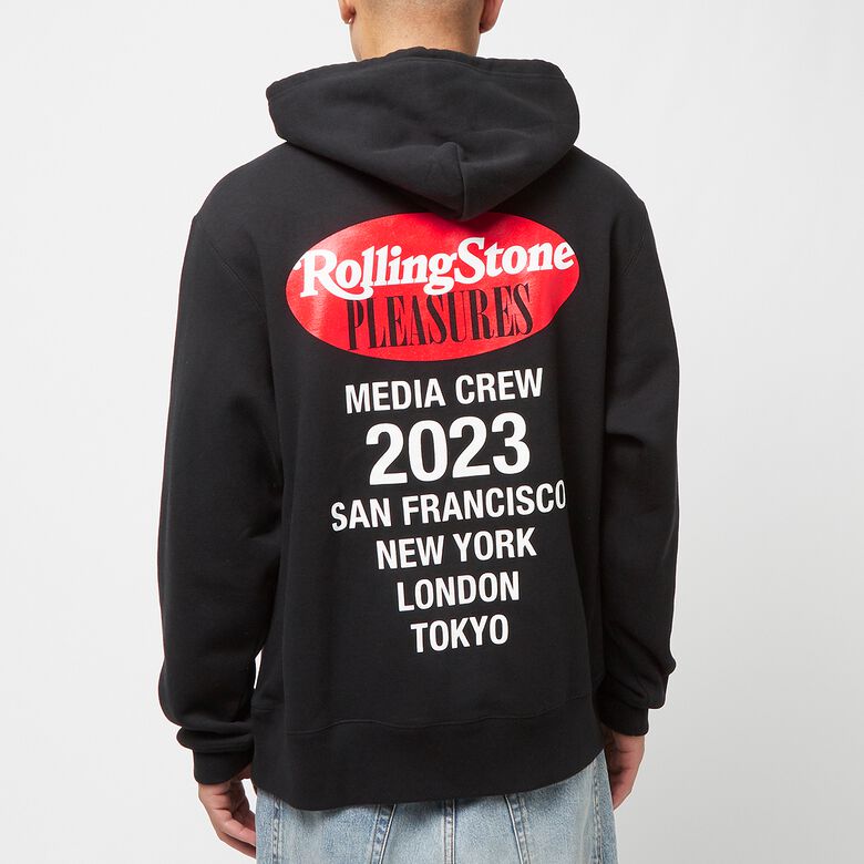Pleasures Rolling Stone Hoodie Black