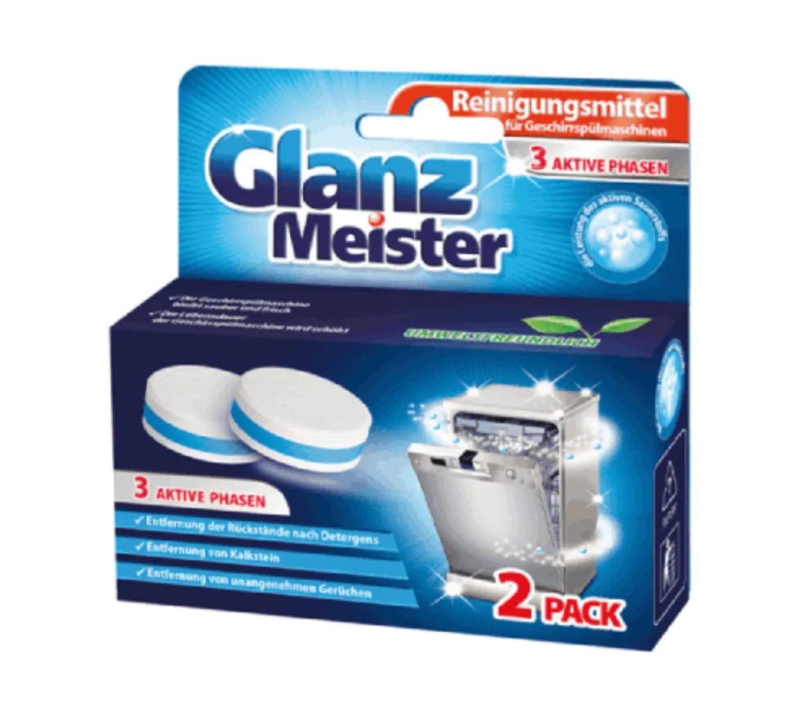 GlanzMeister indaplovių valymo tabletės