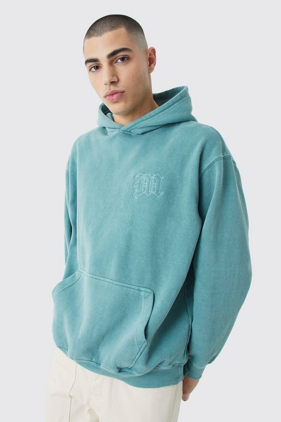 Bestickter Oversize Hoodie