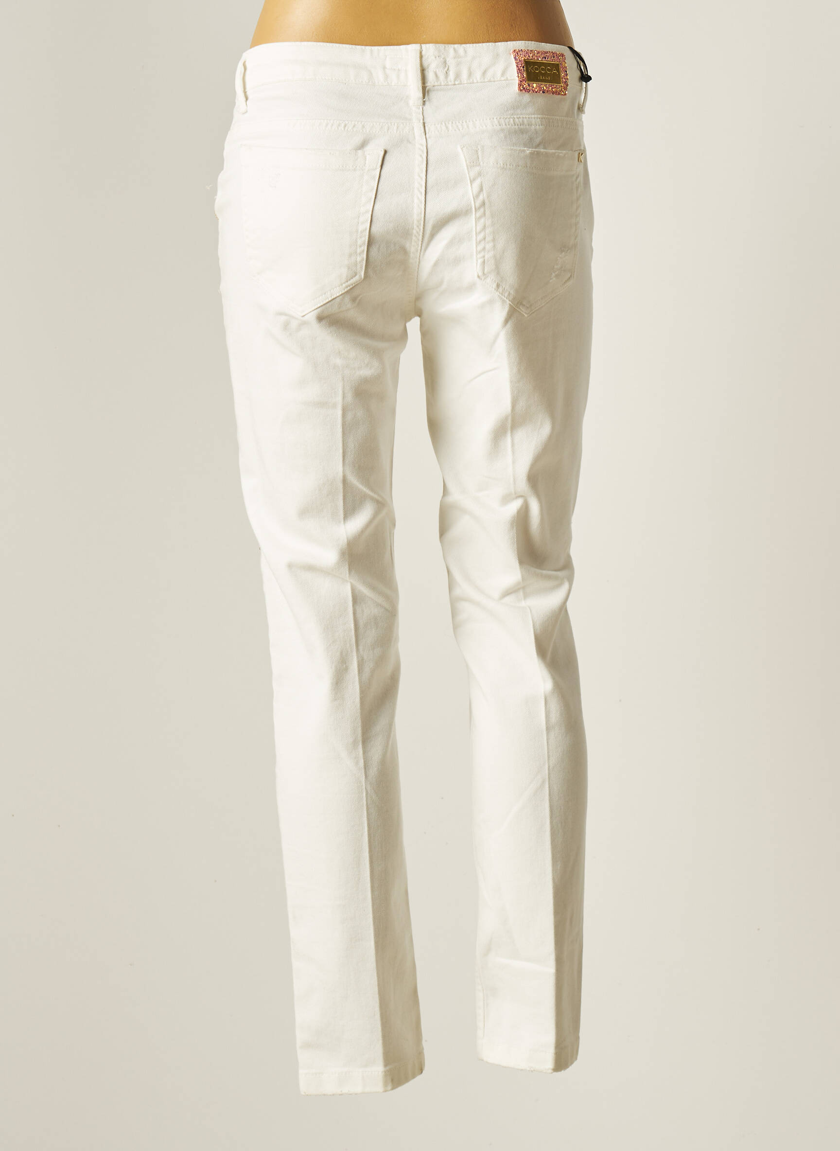 Kocca Jeans Coupe Slim Femme couleur blanc