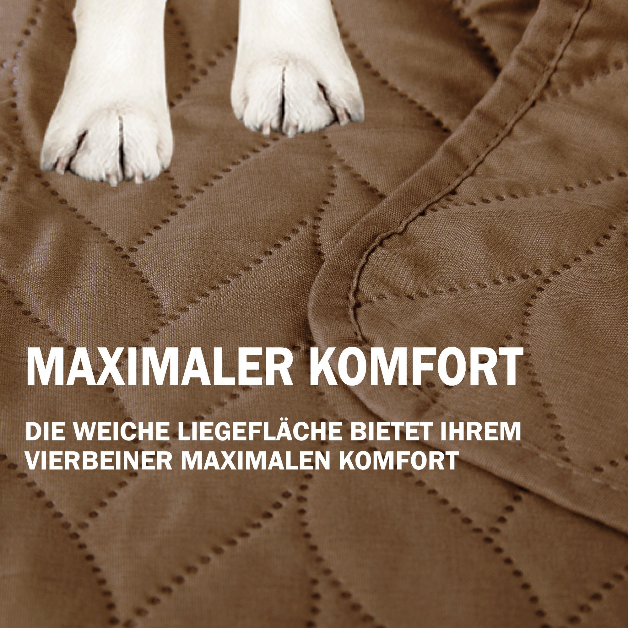 Bestlivings Tierdecke gesteppte Haustierdecke S-XL, Polyester, Haustiermatte - perfekt für Katzen bis große Hunde - Steppdecke