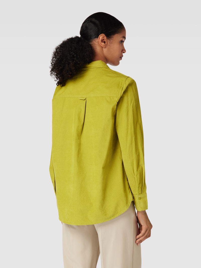 Hemdbluse aus Feincord in schilf