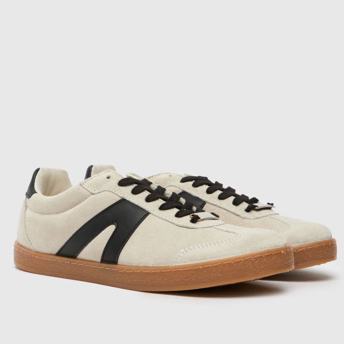 Schuh Marnie velúr gumitalpú edzőcipő törtfehér színben
