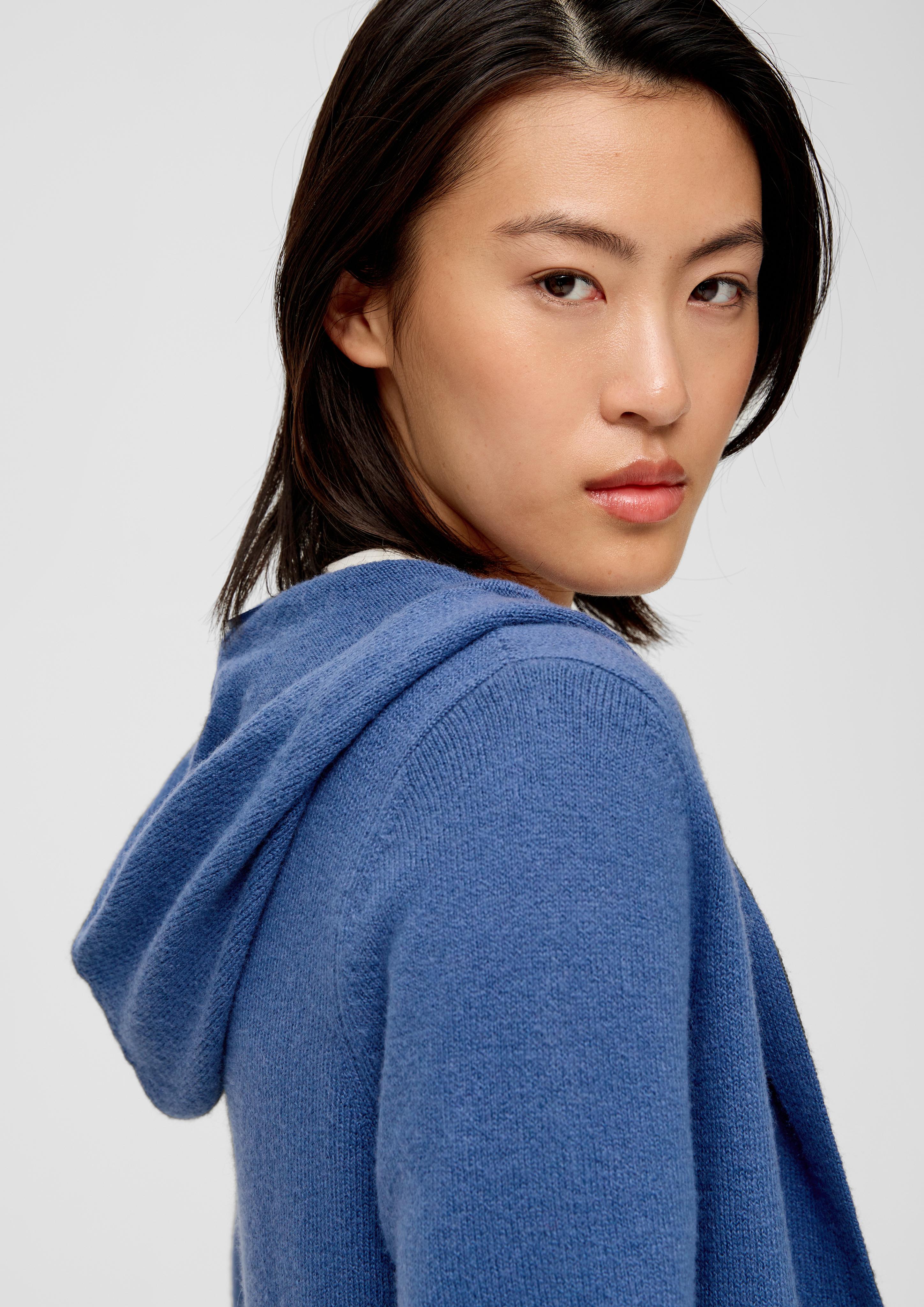 Offener Long-Cardigan mit Kapuze  2134357-5722