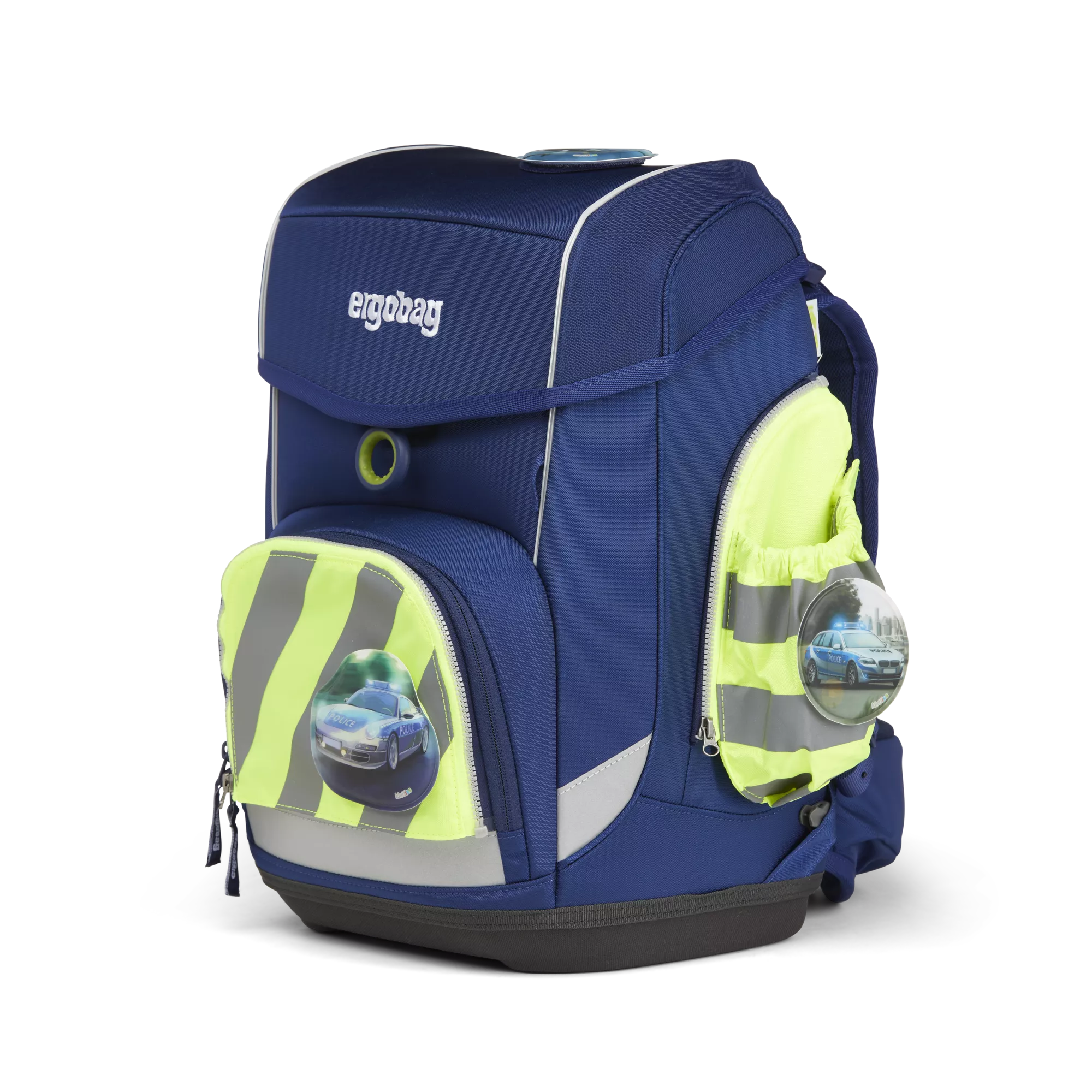 ergobag Seitentaschen Zip-Set mit Reflektorstreifen Gelb
