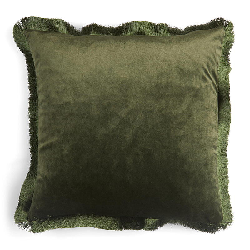 Home Putetrekk 45x45 cm m/frynser grønn